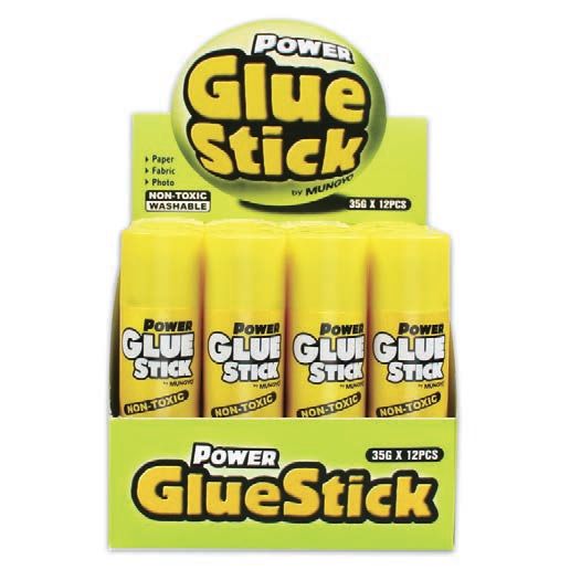 Клей-карандаш 35 гр желтый / голубой  дизайн фото 1 — PalitraMastera