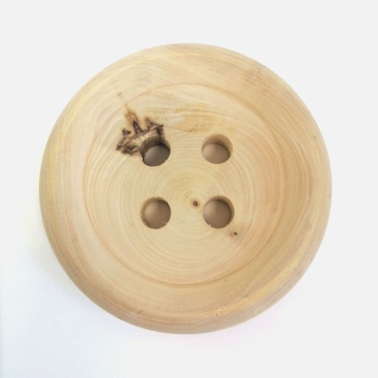 Пуговица, дерево, диаметр 120 мм,   . — PalitraMastera