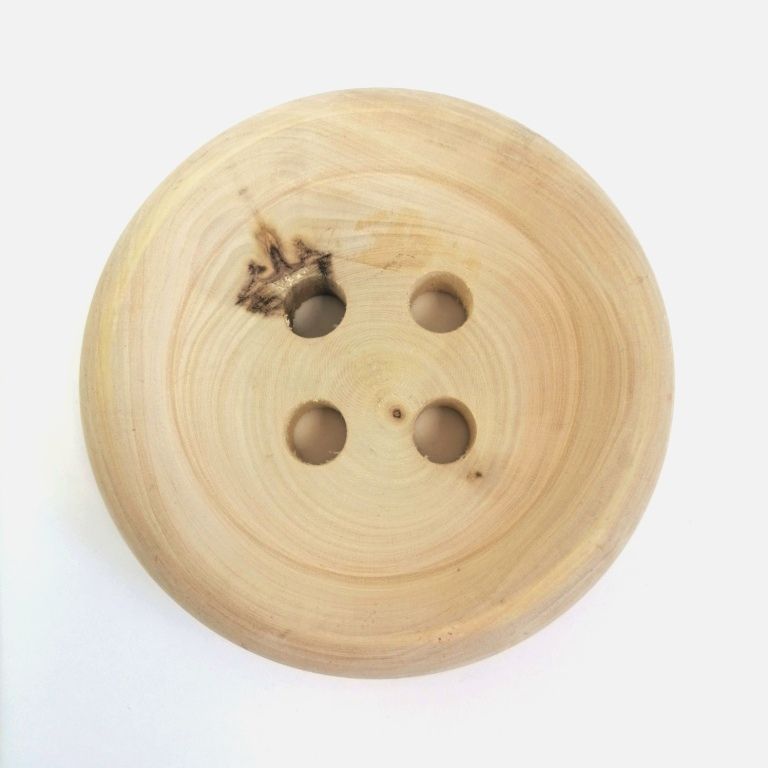 Пуговица, дерево, диаметр 120 мм,   . фото 1 &mdash; PalitraMastera