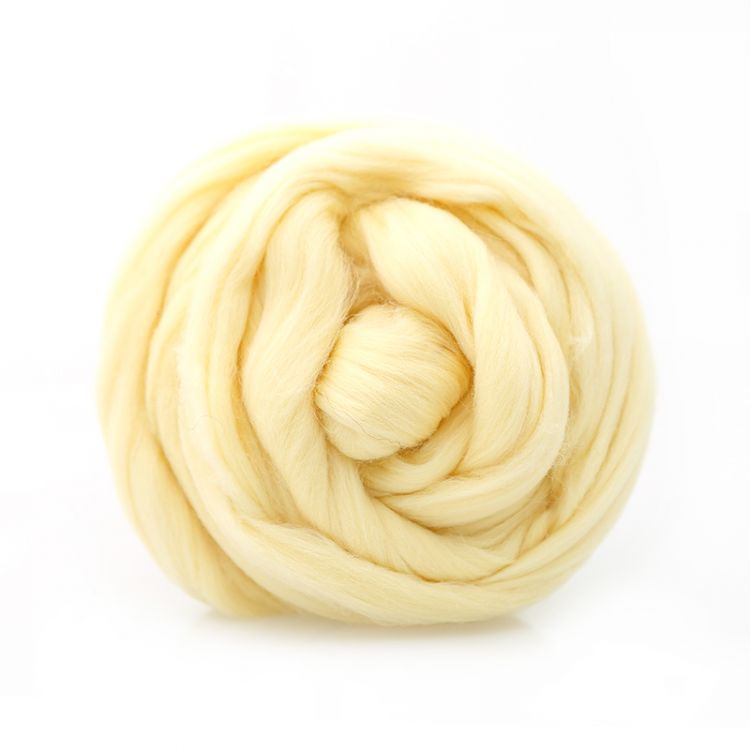 Полутонкая шерсть 100%  шампанское 279, 100гр для валяния &mdash; PalitraMastera