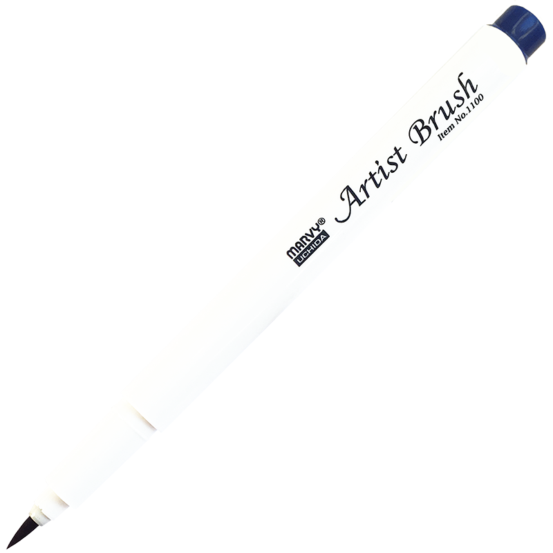 Маркер-кисть, акварельные чернила на водной основе Blue MAR1100/3 /Marvy фото 1 — PalitraMastera