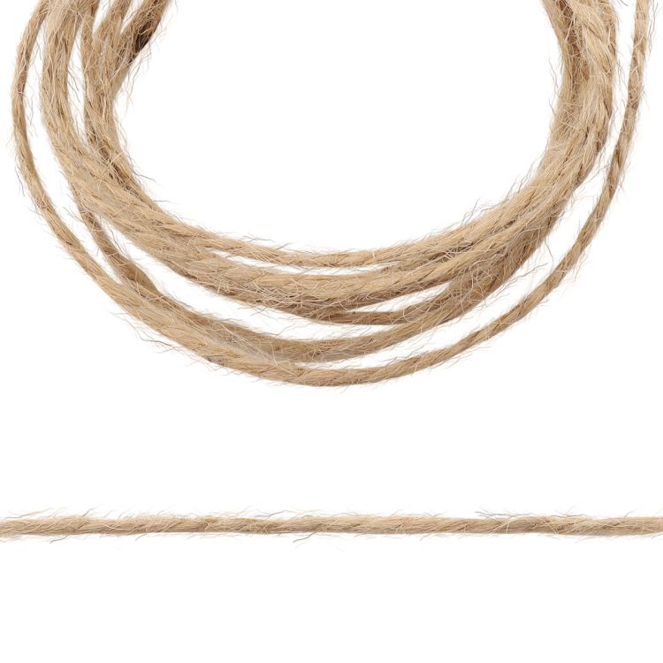 73419 Шпагат джутовый 2-х ниточный 1120 текс, кач. СВ, 1,12 мм*446 м, 0.5 кг, цв. натуральный — PalitraMastera