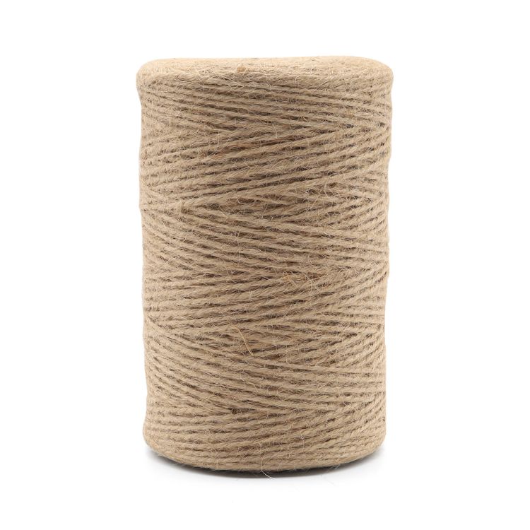 73419 Шпагат джутовый 2-х ниточный 1120 текс, кач. СВ, 1,12 мм*446 м, 0.5 кг, цв. натуральный — PalitraMastera