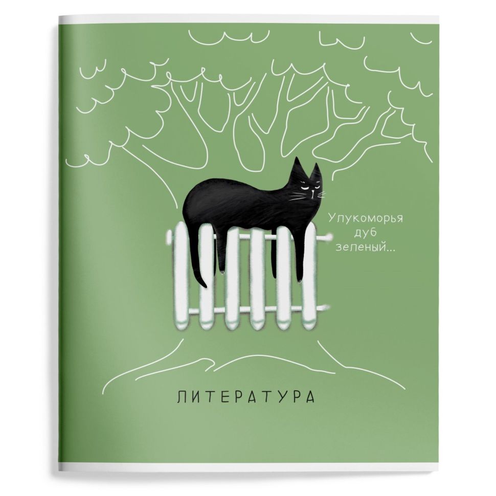 Тетрадь 48 л. А5 лин. скреп. Schoolformat ПУШИСТЫЕ БУДНИ Литерат. мел. карт., спл. УФ-лак фото 1 &mdash; PalitraMastera