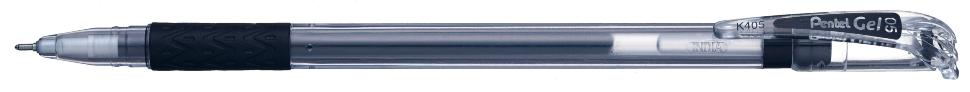 Ручка гелевая, черный стержень, 0,5 мм, игловидный узел. Мягкая зона захвата/Pentel фото 1 &mdash; PalitraMastera