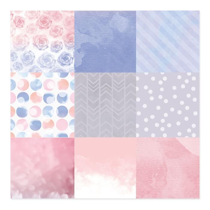 Бумага для скрапбукинга «Воздушный поцелуй» Мое счастье 30.5 х 30.5 см 180 гр/м2 1477371 — PalitraMastera