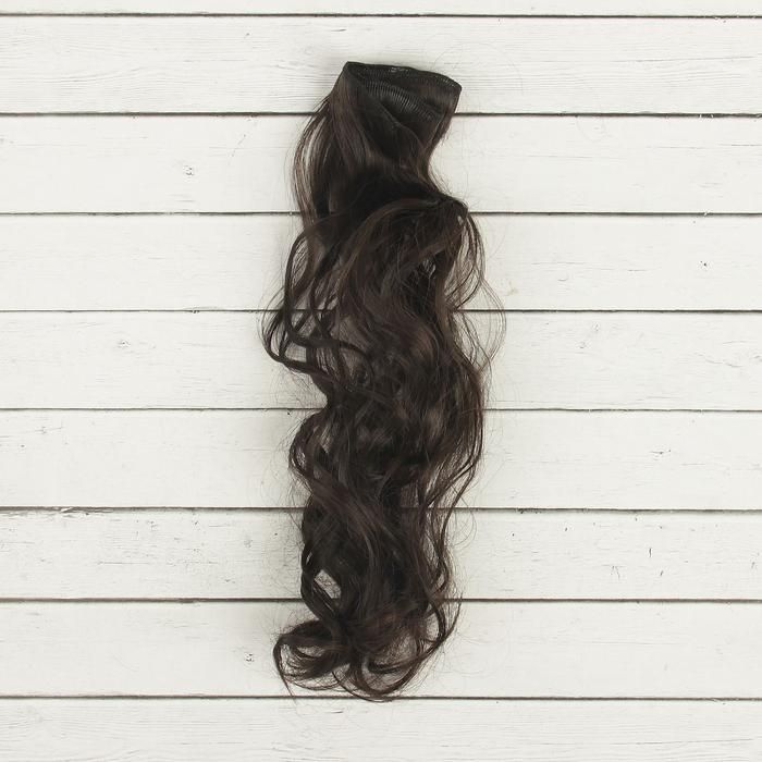 Волосы - тресс для кукол "Кудри" длина волос 40 см, ширина 50 см, №2  2294358 фото 1 &mdash; PalitraMastera