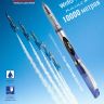 Ручка шариковая "Flair" WRITO-METER, пластик, 0,6мм, синяя, пишет 10000 метров, шкала на стержне фото 2 — PalitraMastera