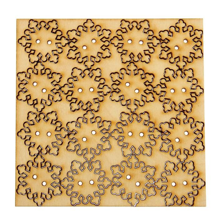 Пуговицы "Снежинка" (набор 16шт) 25мм, (131095)   1530774---- фото 1 &mdash; PalitraMastera