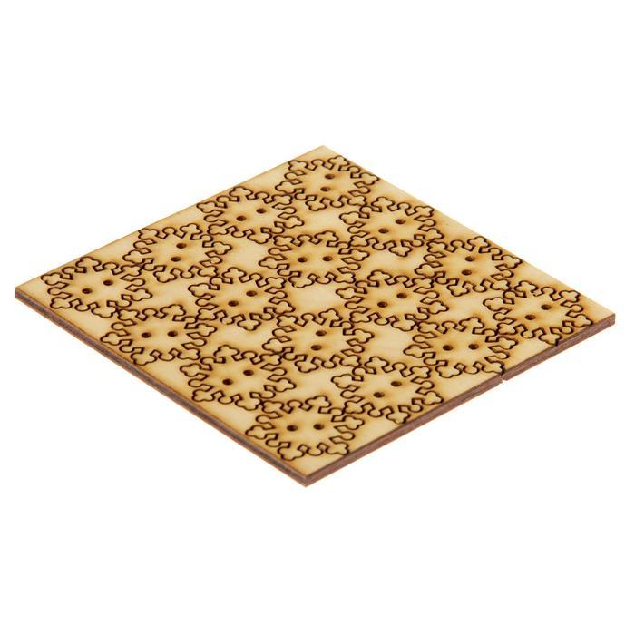 Пуговицы &quot;Снежинка&quot; (набор 16шт) 25мм, (131095)   1530774---- — PalitraMastera