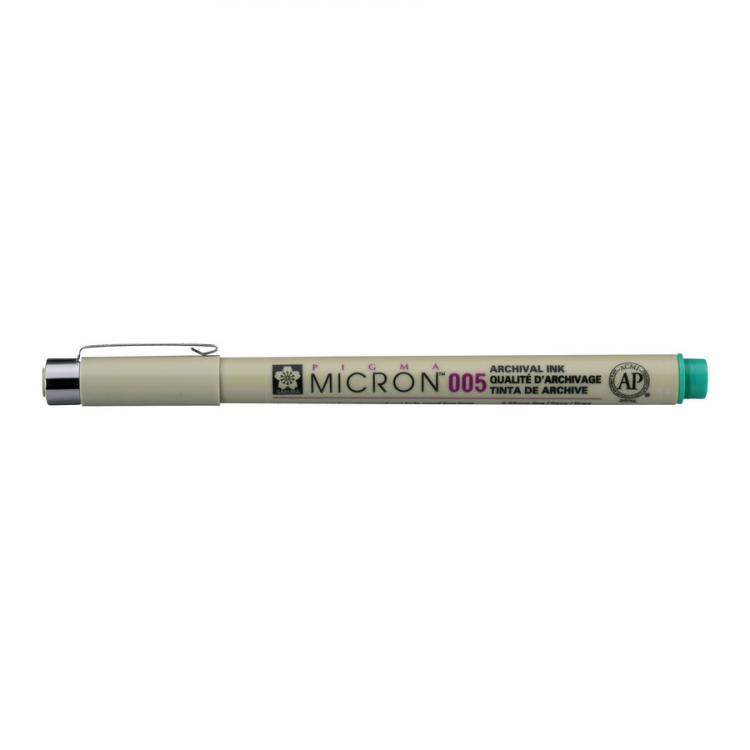 Ручка капиллярная Pigma Micron 0.2мм Зеленый — PalitraMastera