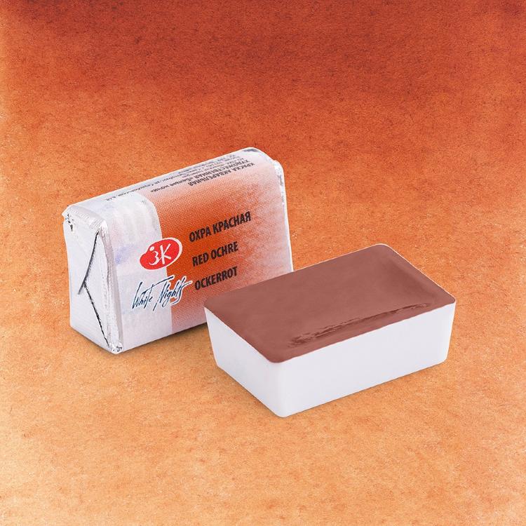 Охра красная акварель Белые Ночи кювета 2,5 мл--- — PalitraMastera