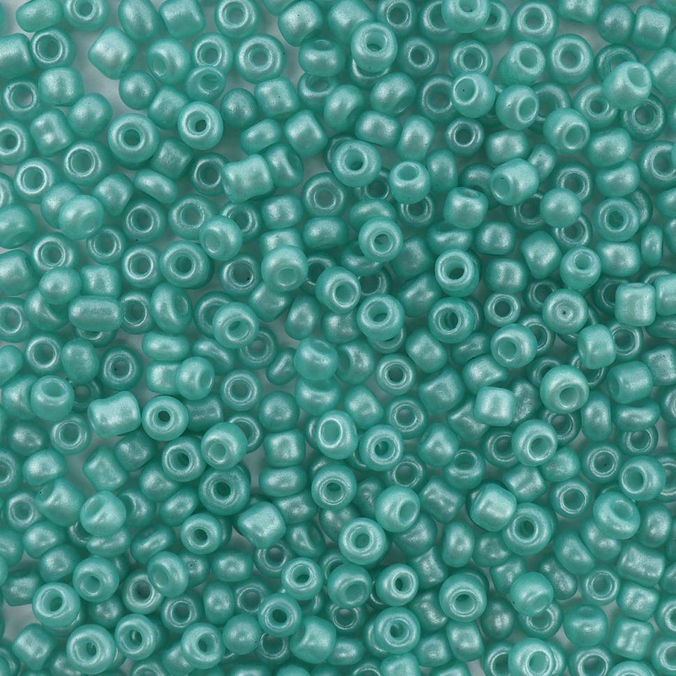 Бисер Astra&Craft 11/0, 20г (907 св. бирюза/непрозрачный, матовый) фото 1 — PalitraMastera