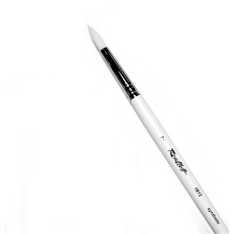 Синтетика под щетину круглая, удл. ручка № 07 /Roubloff /1B12 фото 1 — PalitraMastera