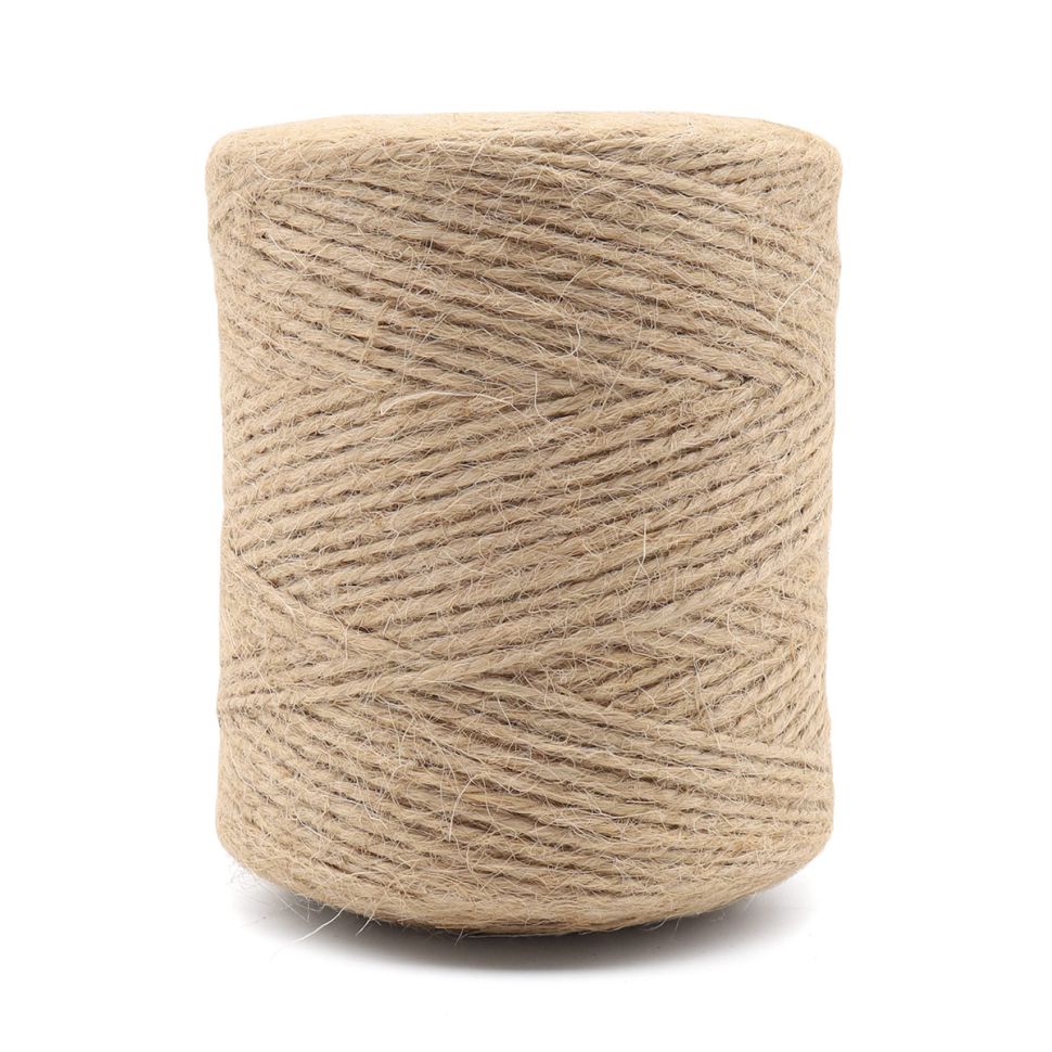 70487 Шпагат джутовый 2-х ниточный 1120 текс, кач. СВ, 1,12 мм*196 м, 220 гр, цв. натуральный фото 1 &mdash; PalitraMastera