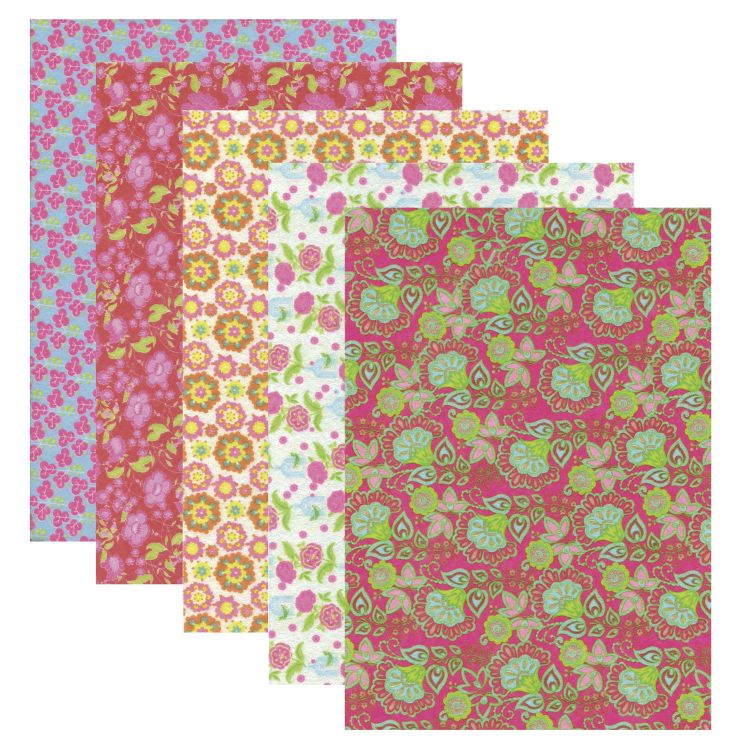 Цветной фетр для творчества А4 ОСТРОВ СОКРОВИЩ с рис., 5л.5цв., толщ.2мм, Цветы, 660648 — PalitraMastera