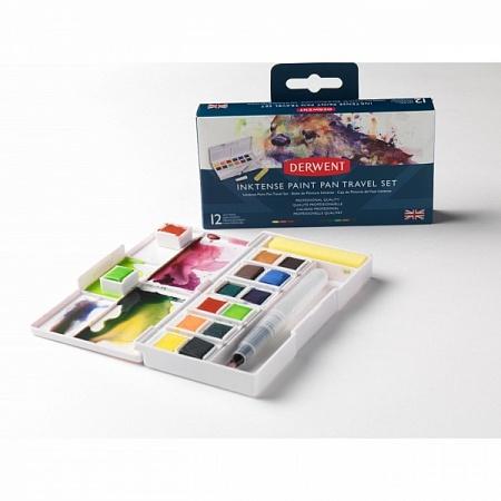 Набор красок на чернильной основе Inktense 12 кювет в пласт.упак. — PalitraMastera