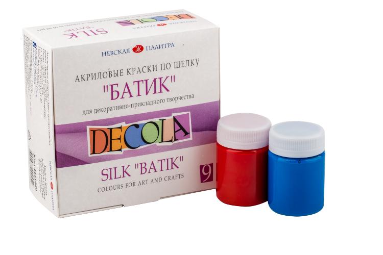 Набор акрил шелк батик Декола 9*50 мл — PalitraMastera