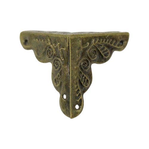 Уголок декоративный для шкатулок 25*25мм, 8шт бронза — PalitraMastera