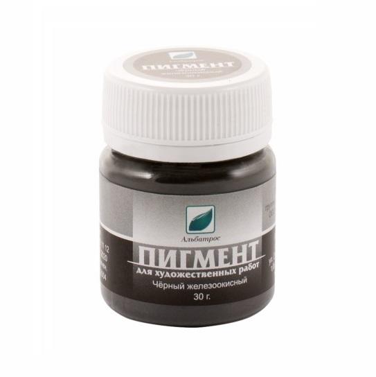 Пигмент Черный железоокисный 30г. ЭМТИ ( имеет слабовыраженный коричневый оттенок) — PalitraMastera