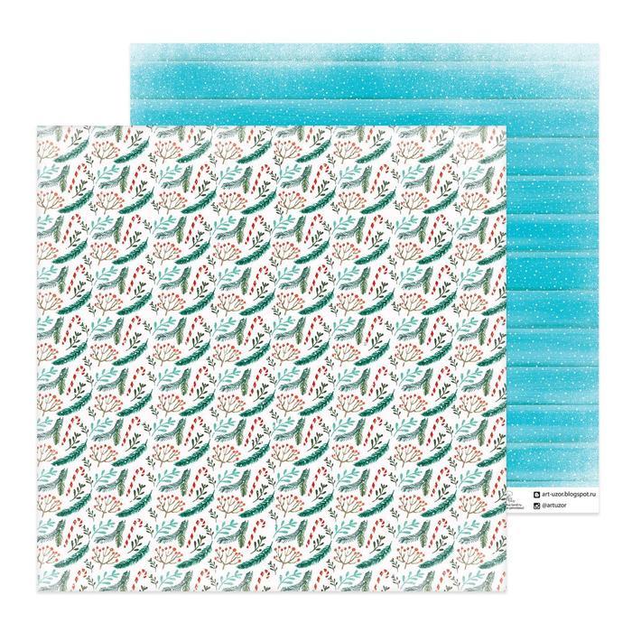 Бумага для скрапбукинга «Нарядные веточки», 30,5 х 30,5 см 180 гр/м фото 1 — PalitraMastera