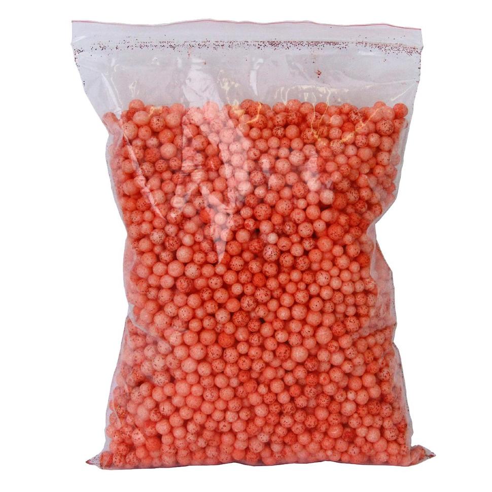 Гранулы пенополистирола с блестками 0,8 литра (красный) фото 1 — PalitraMastera