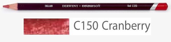 Цветной карандаш Coloursoft, мягкий, С150 клюквенный, круглый корпус 8 мм, грифель - 4 мм. фото 1 &mdash; PalitraMastera