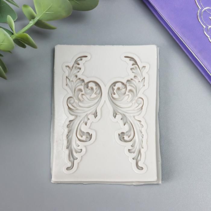 Молд силикон "Растительные ветви" 2 предмета 7,5х5,6х0,5 см  6707452 фото 1 — PalitraMastera