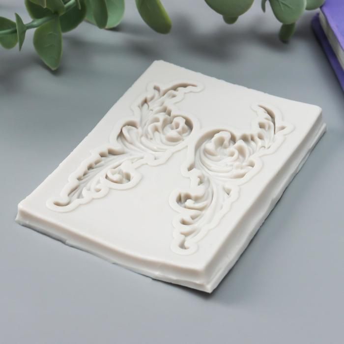 Молд силикон &quot;Растительные ветви&quot; 2 предмета 7,5х5,6х0,5 см  6707452 — PalitraMastera