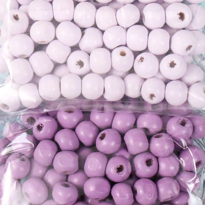 Набор бусины для творчества дерево &quot;Незабудки&quot; d-0,8 см, 4 цвета х 15 гр  9463277 — PalitraMastera