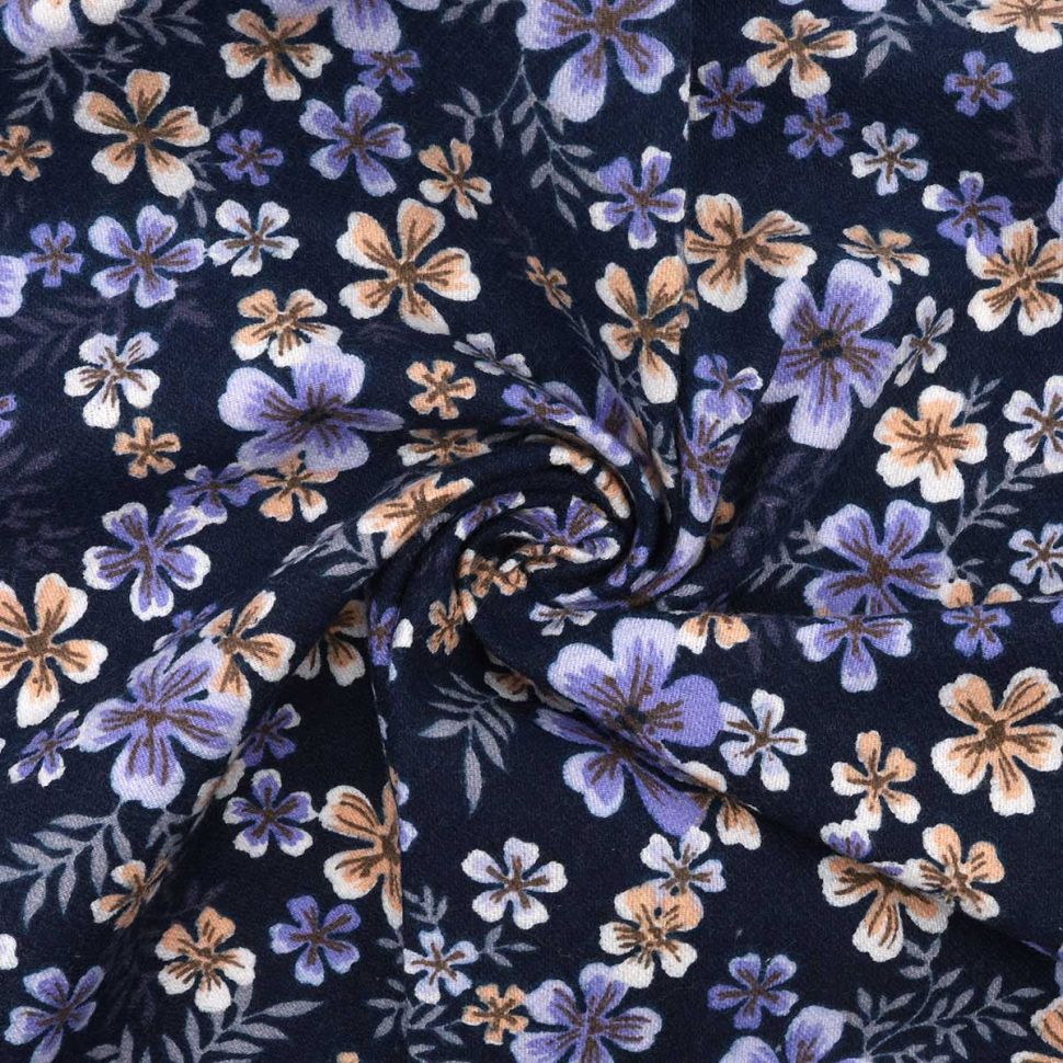 Теплый хлопок набивной арт 531 рис 21297 вид 3 'Жасмин', 50*50 см, Astra&Craft фото 1 — PalitraMastera