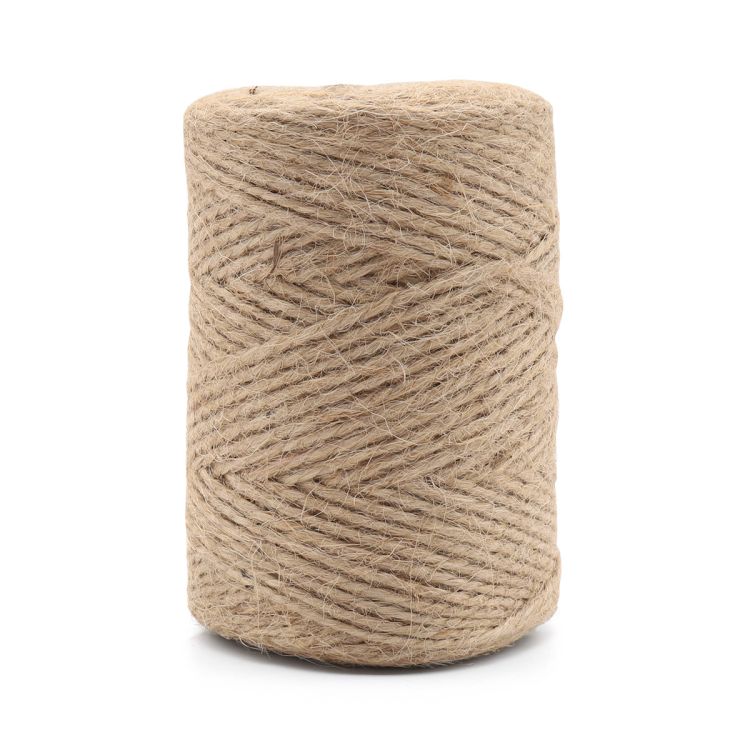 70470 Шпагат джутовый 2-х ниточный 1120 текс, кач. СВ, 1,12 мм*98 м, 110 гр, цв. натуральный — PalitraMastera