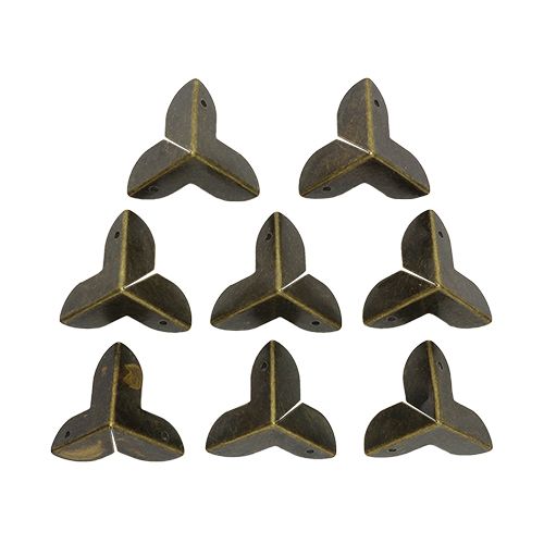 Уголок декоративный для шкатулок 23*23 мм, 8шт бронза — PalitraMastera