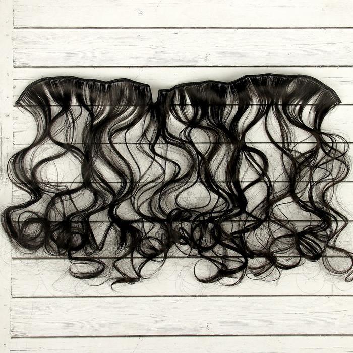 Волосы - тресс для кукол &quot;Кудри&quot; длина волос 40 см, ширина 50 см, №2В  2294348 — PalitraMastera