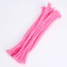 Синельная проволока с ворсом для поделок и декора набор 50 шт., размер 1 шт. — 30*0.6 см, цвет розовый фото 2 &mdash; PalitraMastera