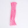 Синельная проволока с ворсом для поделок и декора набор 50 шт., размер 1 шт. — 30*0.6 см, цвет розовый фото 3 &mdash; PalitraMastera