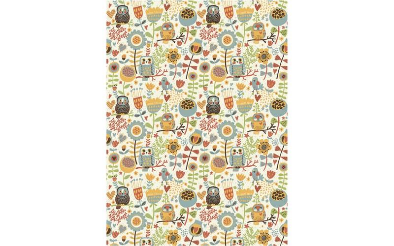 Рисовая бумага для декупажа "Craft Premier", А4, 25г/м, "Совята" CP01604-1 фото 1 — PalitraMastera