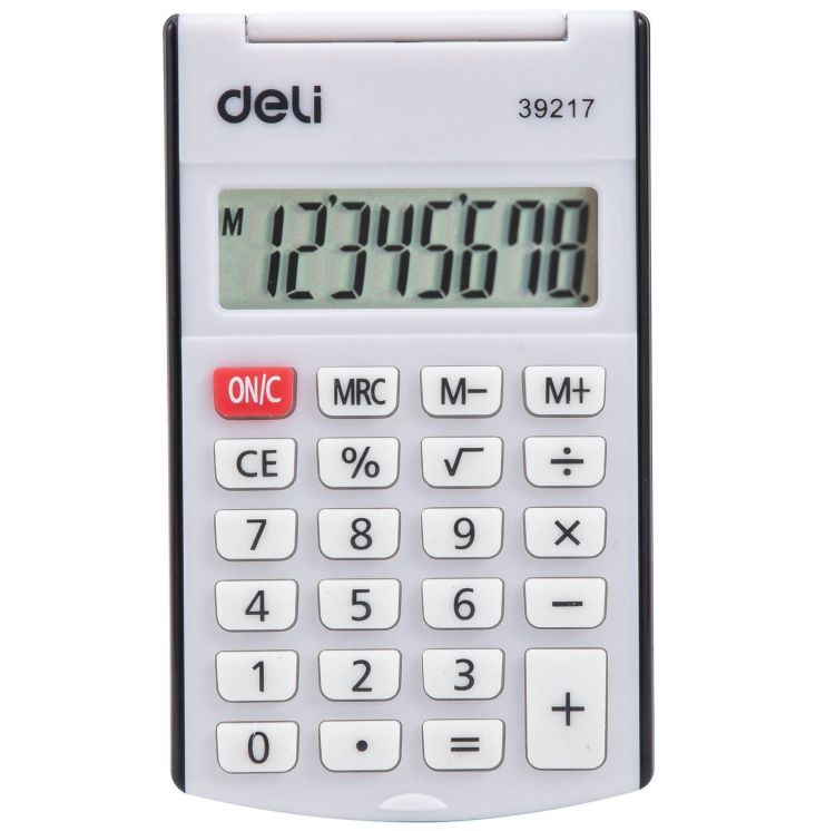 Калькулятор DELI E39217/BLACK 8 разр. карманный черн. — PalitraMastera