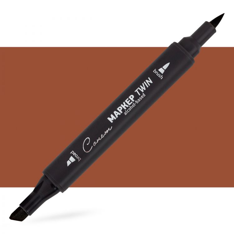 Маркер спиртовой Сонет Twin Brush, пралине — PalitraMastera