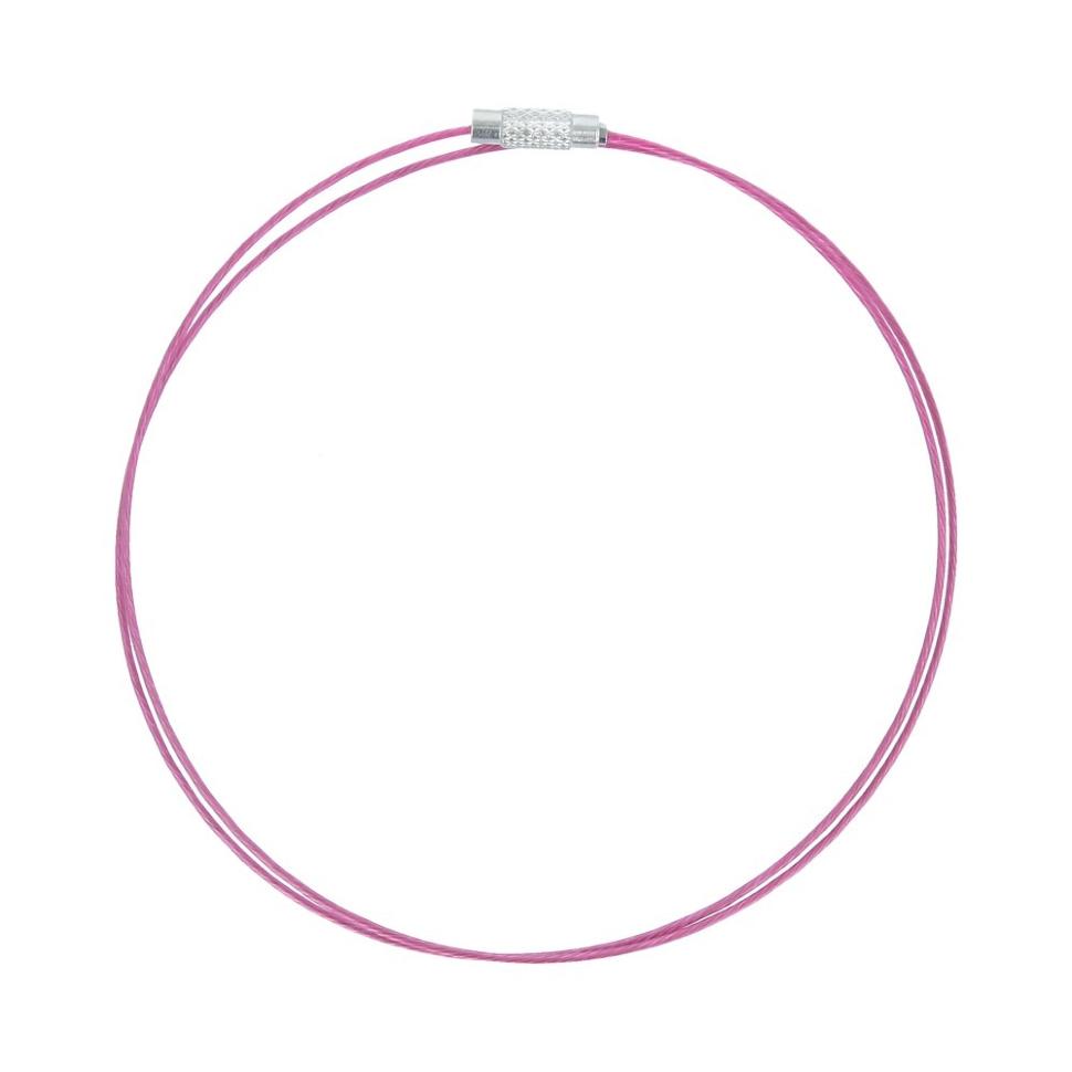 Zlatka Основание для колье KS-050 №07 т. розовый фото 1 &mdash; PalitraMastera