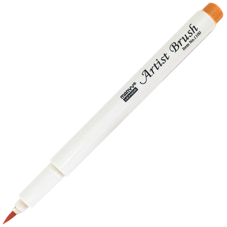 Маркер-кисть, акварельные чернила на водной основе Brilliant Yellow MAR1100/43 /Marvy — PalitraMastera