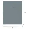Тетрадь на кольцах А5 175х215мм, 120л, твердый картон, клетка, BRAUBERG Minimal grey, 404996 фото 4 &mdash; PalitraMastera