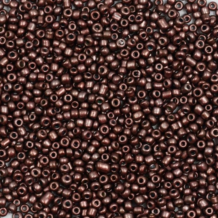 Бисер Astra&amp;Craft 11/0, 20г (904 коричневый/непрозрачный, матовый) — PalitraMastera