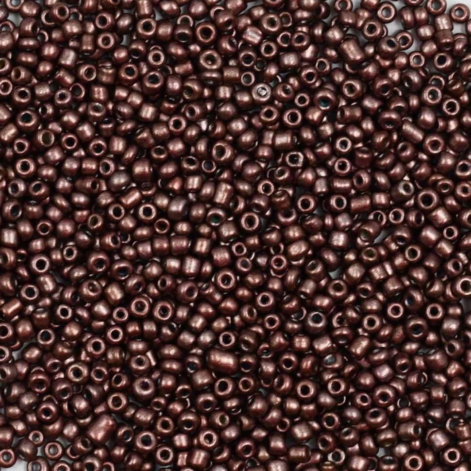 Бисер Astra&Craft 11/0, 20г (904 коричневый/непрозрачный, матовый) фото 1 — PalitraMastera