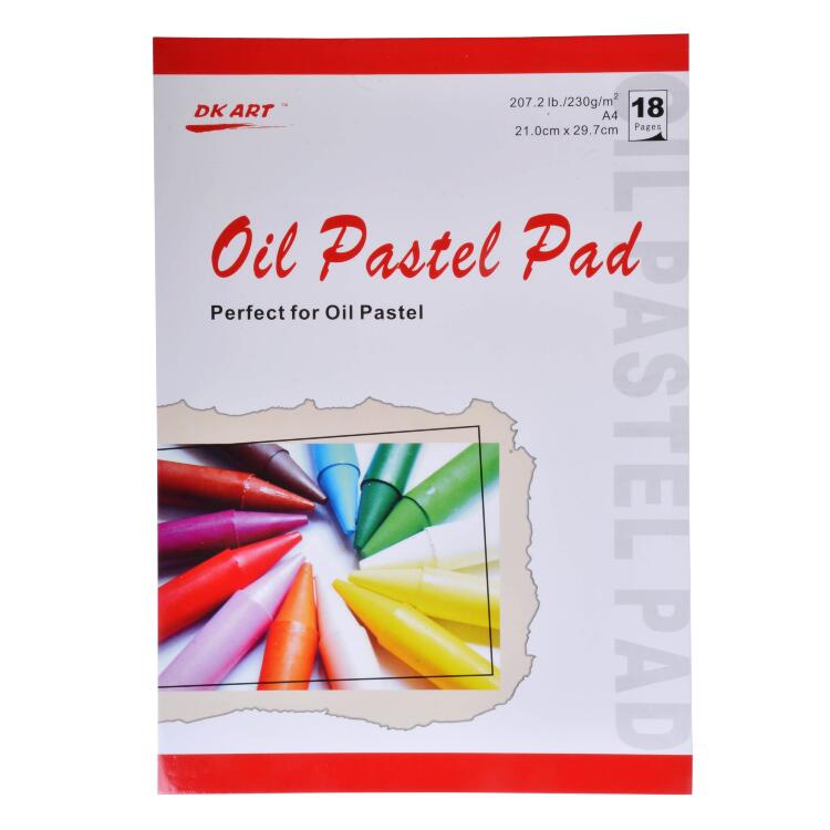 Альбом для масляной пастели DK19082, А4, плотн. 230 г/м2, 18 листов, склейка--- — PalitraMastera