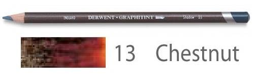 Карандаш акваграфитный Graphitint, круглый корпус 8 мм, грифель - 4 мм, цвет -  13 Каштановый фото 1 — PalitraMastera