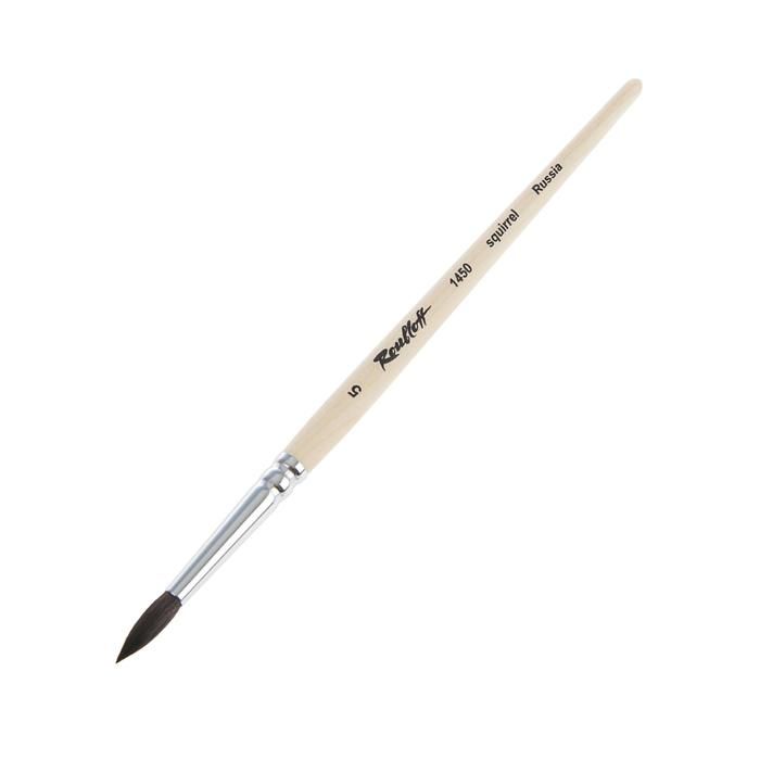 Белка кр.кор. ручка № 5 с наполненной вершинкой/Roubloff /1450 ЖБ5-05,00Б фото 1 — PalitraMastera
