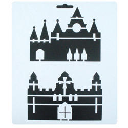 Трафарет пластиковый, 25,5х20,5см, замки фото 1 &mdash; PalitraMastera