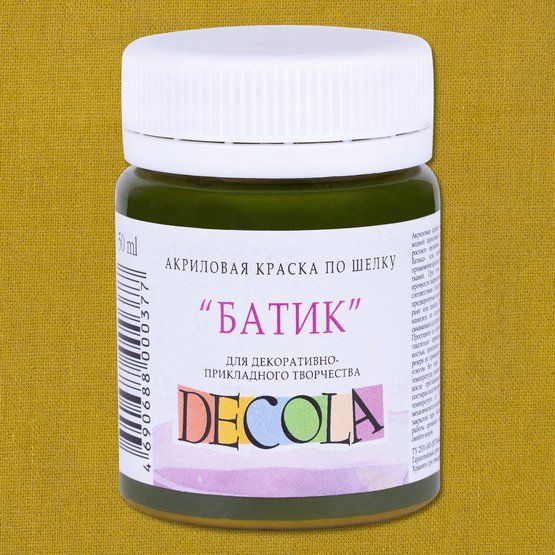 Хаки акрил шелк батик Декола 50мл — PalitraMastera