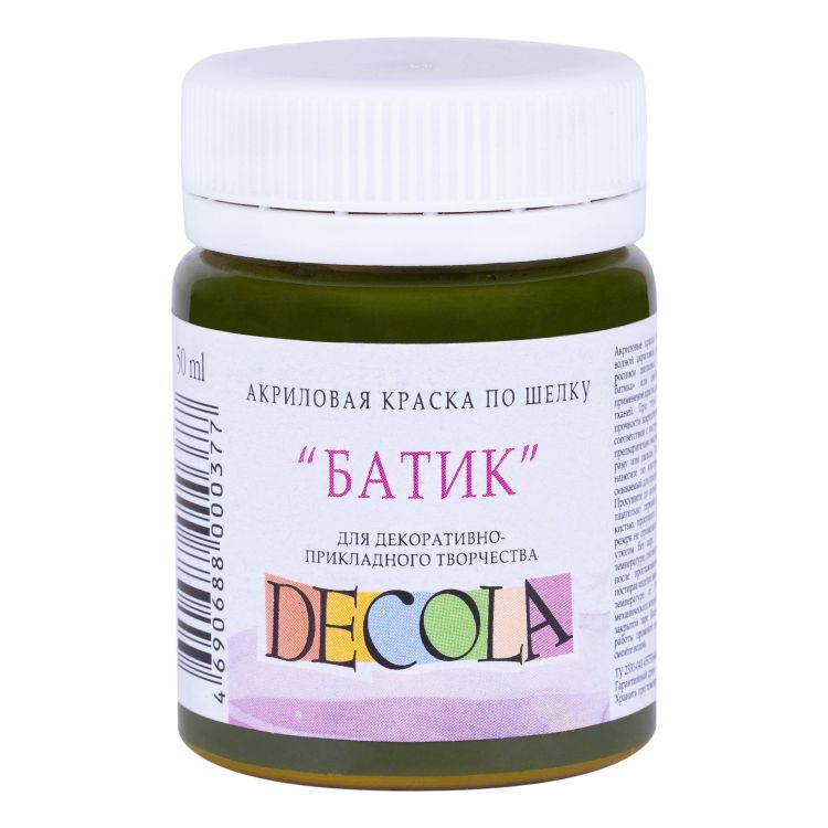 Хаки акрил шелк батик Декола 50мл — PalitraMastera